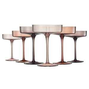 Venus Champagne Coupe Cocktail Glassware, Set of 6
